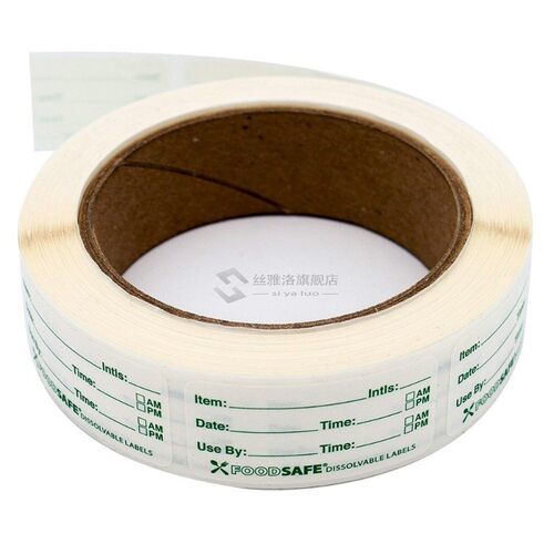 Dissolvable Food Labels by Food Safe 1x3'' Kitchen S