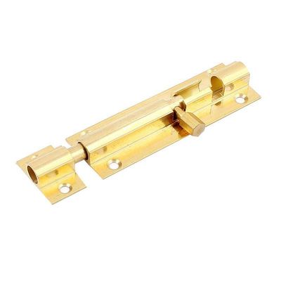 3-inch Long Brass Door Latch Sliding Lock Barrel Bolt Gold T