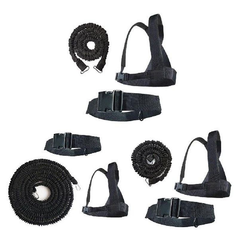 3-Pcs Weight Sled Harness Kits Resistance Pulling Strap for