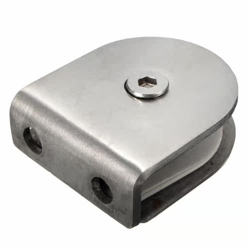 4X Glass Clamp Bracket Holder for Window Balustrade Handrail