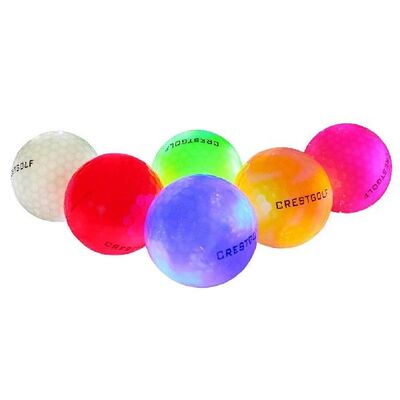Glow Golf Balls LED Light Up Glow Balls for Golfing 6 Pcs