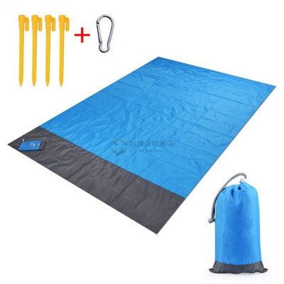 Large Pocket Picnic Blanket Waterproof Beach Mat Sand Free B