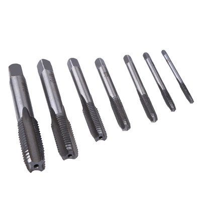 7Pcs HSS M3 M4 M5 M6 M8 M10 M12 Machine Spiral Point Straigh