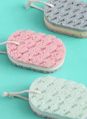 3pcs/set Shower Scrubber Sponge Bathing Foaming Brush Bath