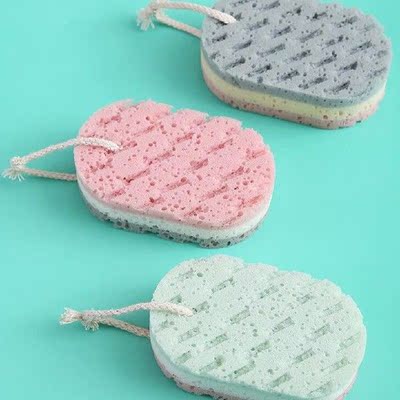 3pcs/set Shower Scrubber Sponge Bathing Foaming Brush Bath