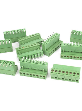 10Pcs AC 300V 10A 8P PCB Screw Terminal Block Connector 5.08