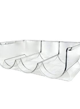 Clear Water Bottle Organizer Rack Stackable Bin Holder for