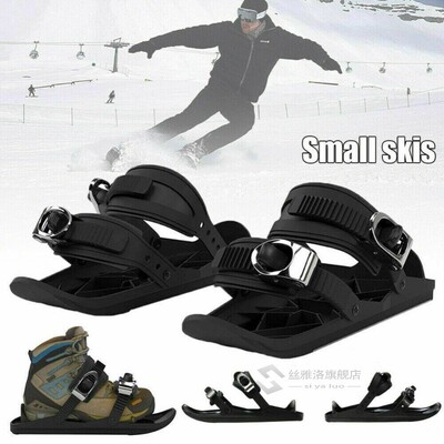 Mini Ski Skates Snow Short Skiboard Snowblades Binding Snowf