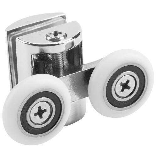 2 x Twin Top Shower Door Wheels Heavy Duty Rollers Runners