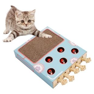 Cat Scratching Board Kitten Teaser Toy Corrugated Cat