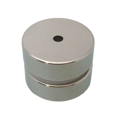 2PCS Dia30x10mm-dia4mm N35 Powerful Magnets 30*10 mm Hole 4m