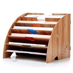 Files Rack Bookshelf Desktop Storage Box A4 File Holder Sect