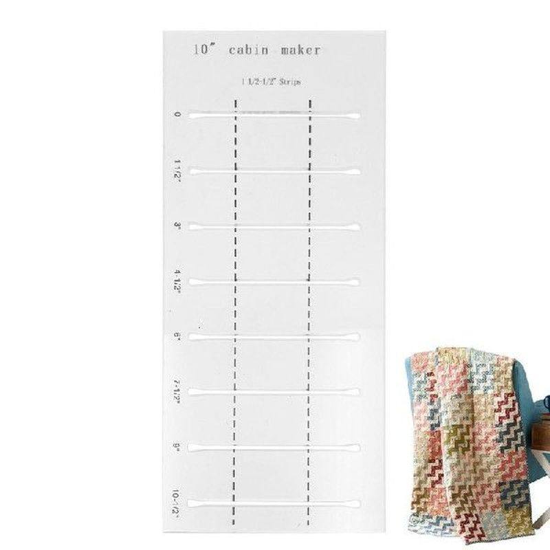 log cabin quilt template acrylic log cabin trim ruler