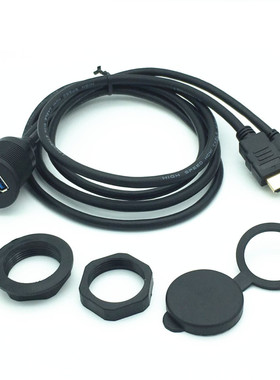 Car Boat Dash Flush Mount USB 3.0  A Male to A Female +HDMI
