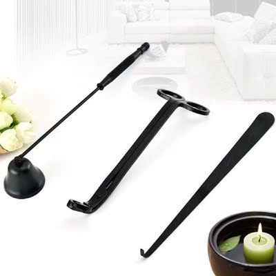 3pcs/set Stainless Wick Snuffer Tools Hook Clipper Steel