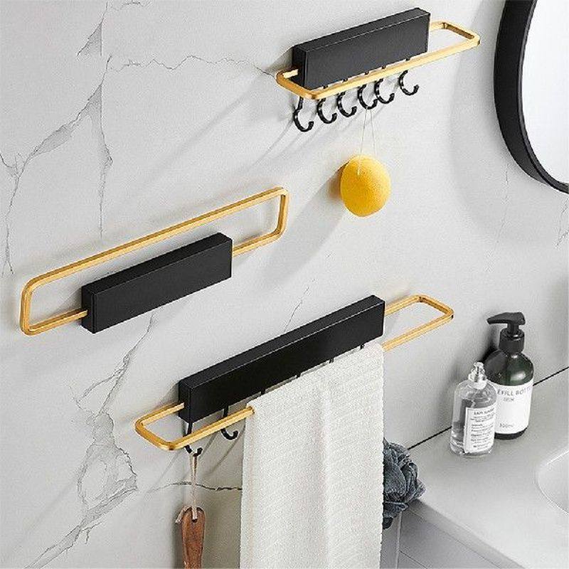 foldable towel rack no punching waterproof space aluminum