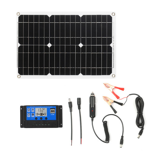 18W 12V Solar Panel Kit Off  Monocrystalline Module with Sol
