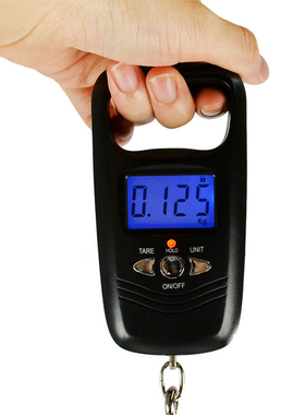 Scale Hook Fish Weight Mini Hanging Scale Pocket 50kg LCD Ha