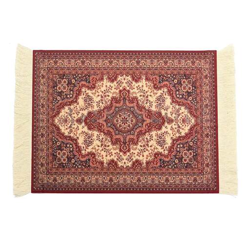 28x18cm Persian Rug Mat Mousepad Retro Style Carpet Pattern