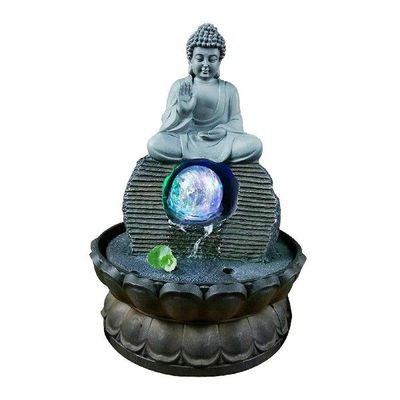 Fountain LED Lights Meditation Decors with Circular Water