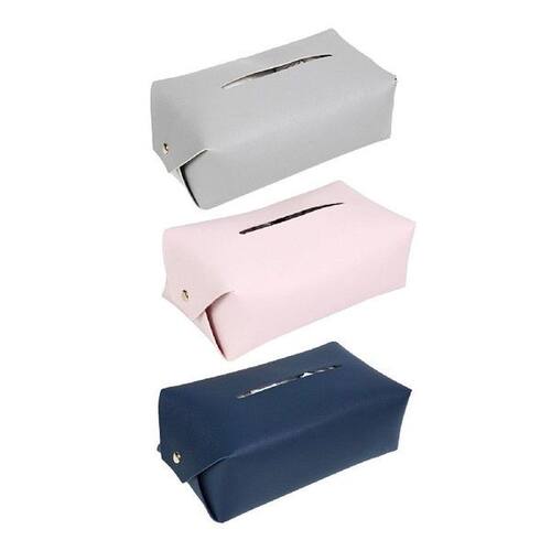 PU Leather Tissue Box Napkins Dispenser Case Napkins