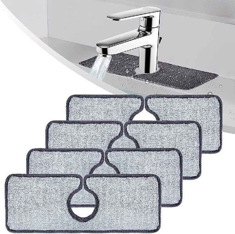 Kitchen Faucet Absorbent Mat Sink Splash Guard Microfiber