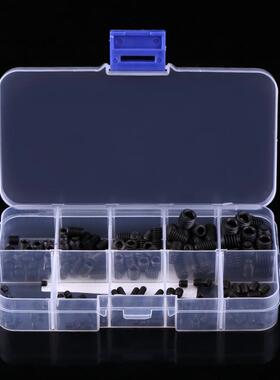 200pcs M3 M4 M5 M6 M8 Screws Hex Socket Set Screws Bolts Ass