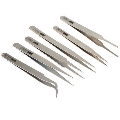 Useful Tool 6pcs Watchmaker Repair Antistatic Jewelry Tweeze