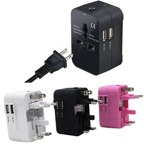 AU/UK/US/EU World Travel AC Power Charger Adapter Plug Conve