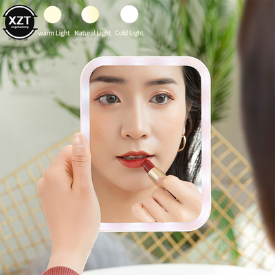 Touch Screen LED Makeup Mirror Standing Illuminated