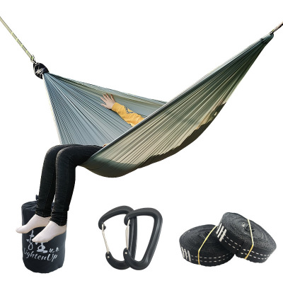 Lightweight Portable Camping Hammock and Lighten Up 380T