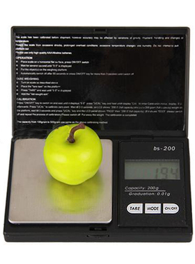 Weighing 200g 0.01g Gram Jewelry/Watch Scale With Blue Backl