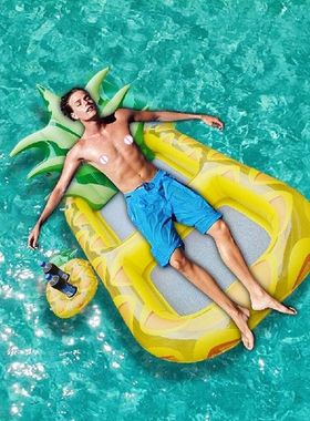 Pineapple Floating Row Summer Inflatable Pool Float Large