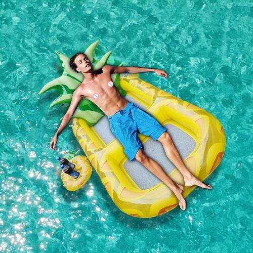 Pineapple Floating Row Summer Inflatable Pool Float Large