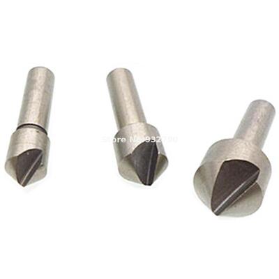 3pcs Hss Single Flue Countersink 90 Degree Drill Press Borin