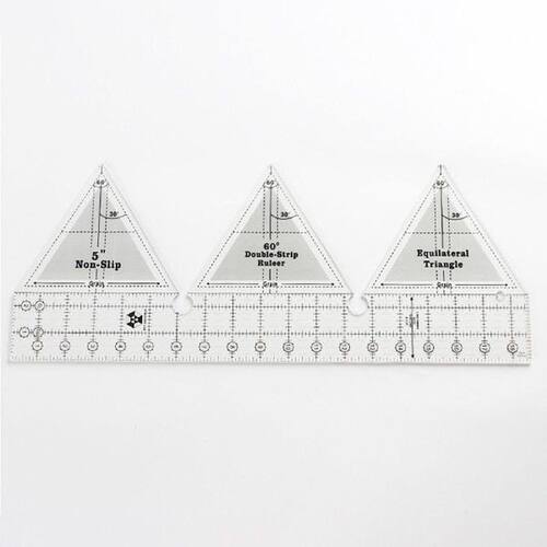 90 Degree Double Strip Quilt Ruler 18inch Quarter Square