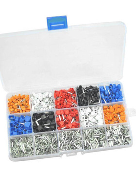 2340 Pcs Mixed 15 Models Dual Bootlace Ferrule Kit Electrica