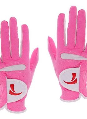 1 Pair Pink Women's Golf Gloves Cool and Comfortable