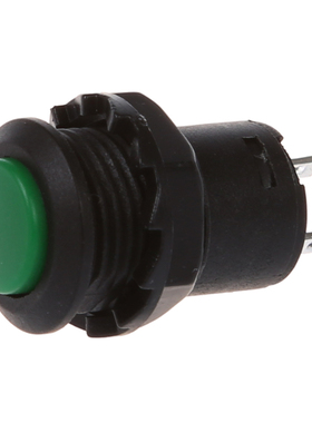 20 Pcs 12.5mm Thread Green Cap SPST Latching Type Push Butto