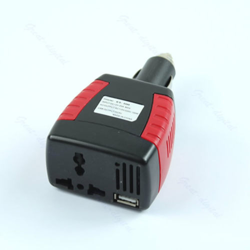 Car Power Inverter Charger Adapter 12V DC To 110/220V AC+USB