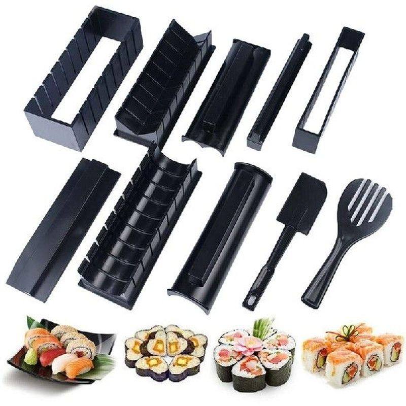 sushi rice roll mold 10 pieces abs sushi maker tools fun