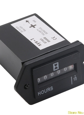 DC10V~80V Truck Tractor Diesel Outboard EngiHour Meter Recta