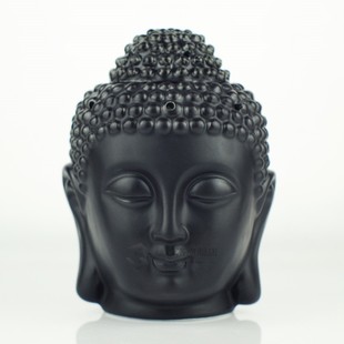Ceramic Buddha Head Aromatherapy Oil Burner Aroma Essential