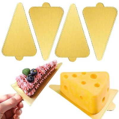 100 Pieces/set Of Gold Mousse Bottom Foam Cake Boards Plate