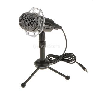 3.5mm Studio Condenser Microphone Mic Podcast For Skype PC N