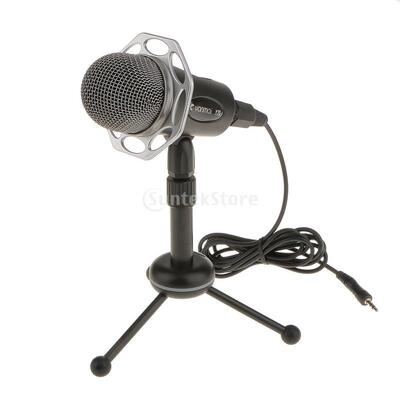 3.5mm Studio Condenser Microphone Mic Podcast For Skype PC N