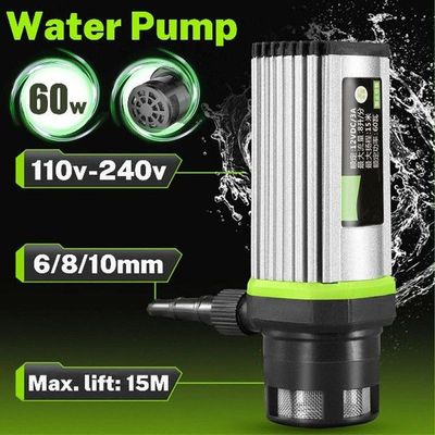 8L/min 15m DC 12V 60W Water Pump Water Circulation