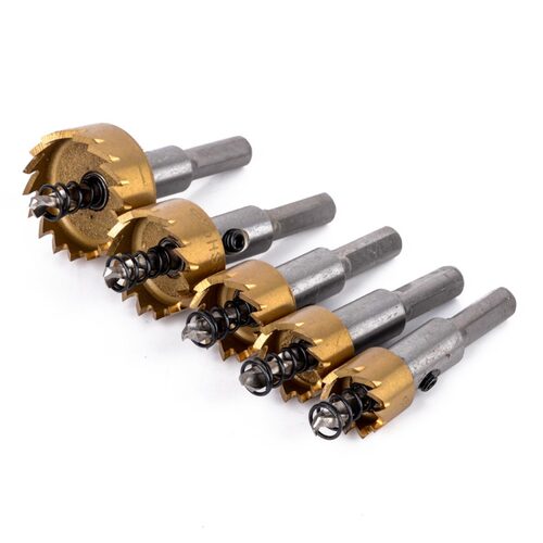 5pcs HSS Drill Bits Set Hole Saw Cutter Tool 16mm/18mm/20mm/
