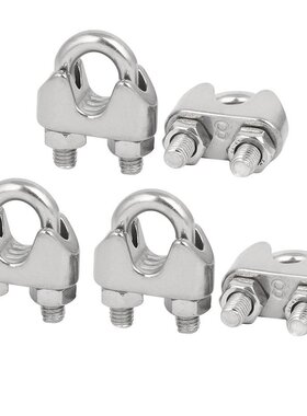 M8 5/16 Inch 304 UShape Bolt Saddle Clamps Cable Wire Rope C