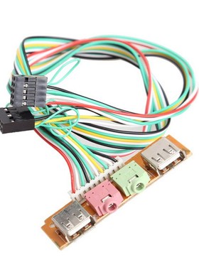 FW1S PC Computer Case Front Panel USB Audio Port Mic Earphon